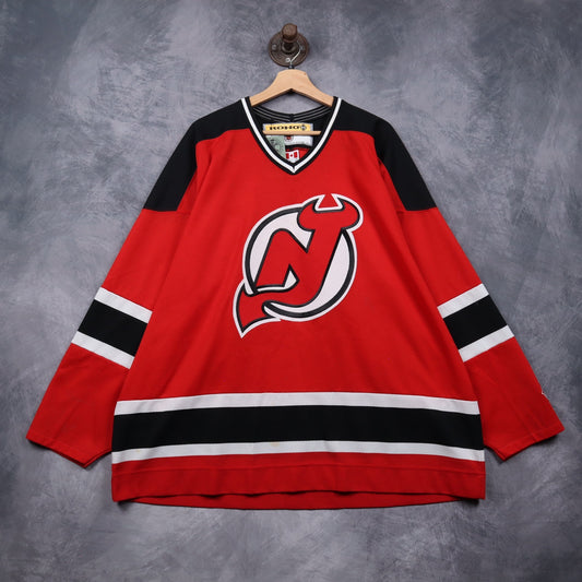 90s Red New Jersey Devils KOHO NHL Hockey Jersey 4870