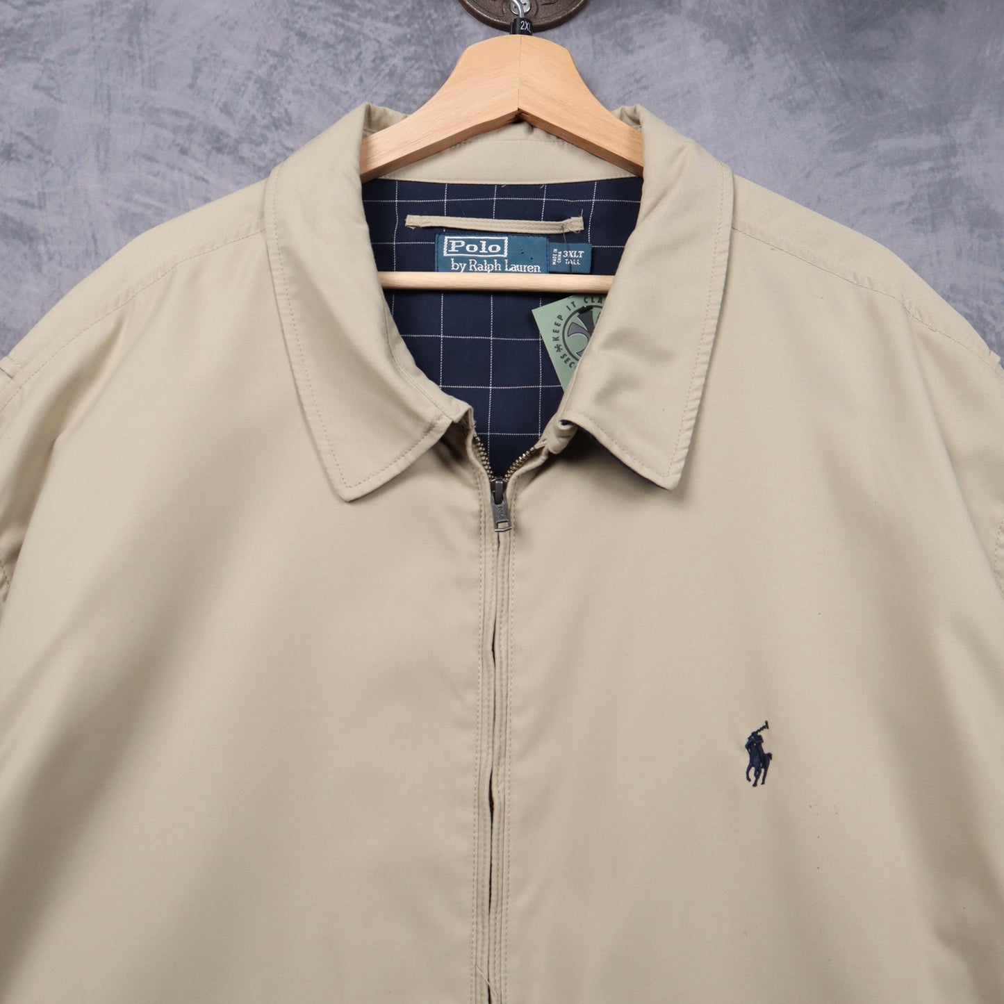 Early 2000s Tan Polo Ralph Lauren Harrington Jacket 5469