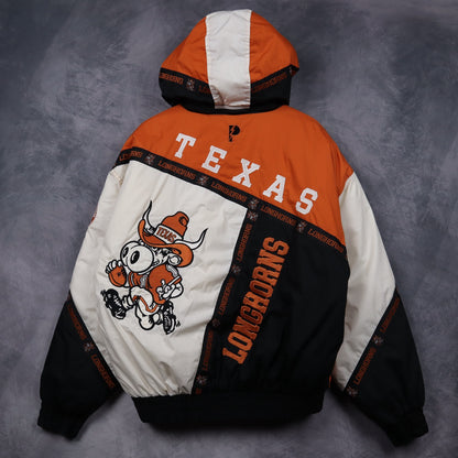 90s Orange Texas Longhorns Hooded Jacket 5914