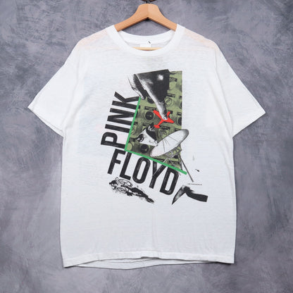 1987 White Pink Floyd Momentary Lapse of Reason World Tour Shirt 4936