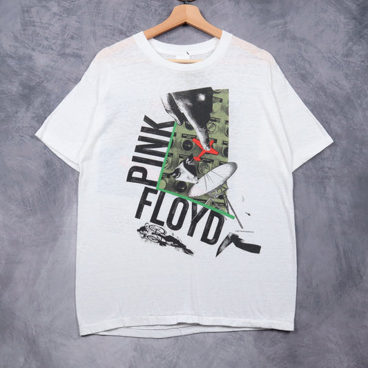 1987 White Pink Floyd Momentary Lapse of Reason World Tour Shirt 4936