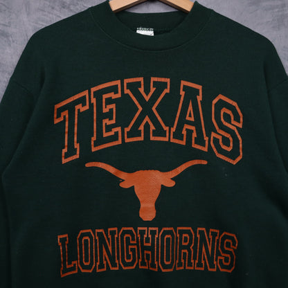 90s Green Texas Longhorns Crewneck Sweatshirt 5717