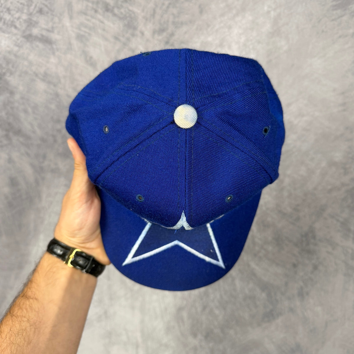 90s Blue Dallas Cowboys Snapback Hat 6804
