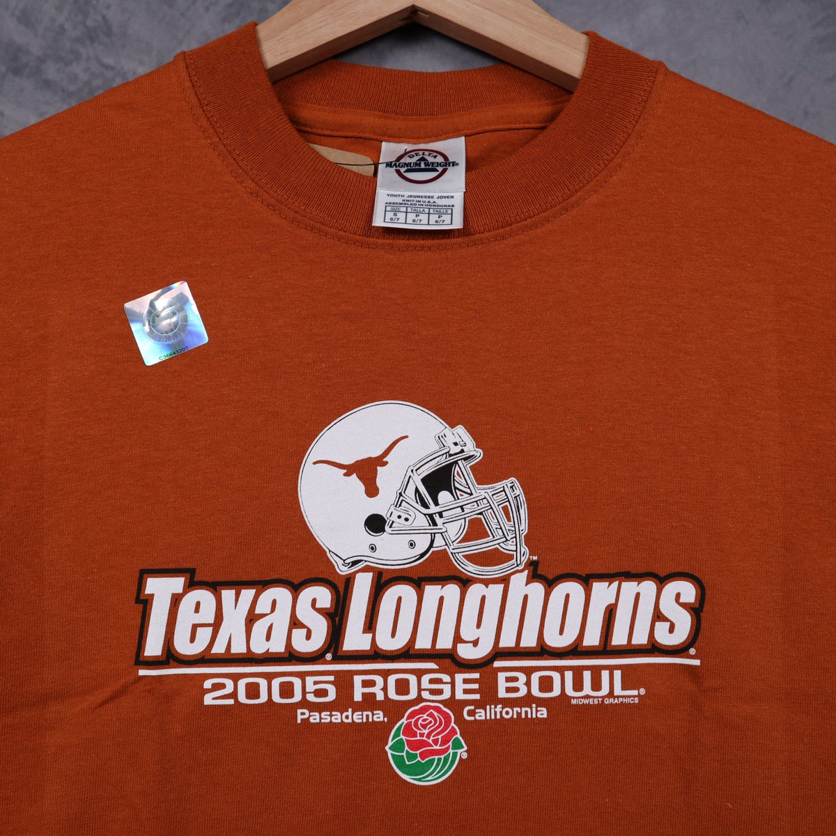 2005 Orange Texas Longhorns Rose Bowl Shirt 5952