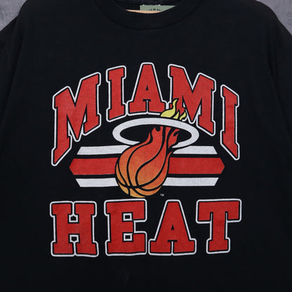 80s Black Miami Heat Shirt 4695