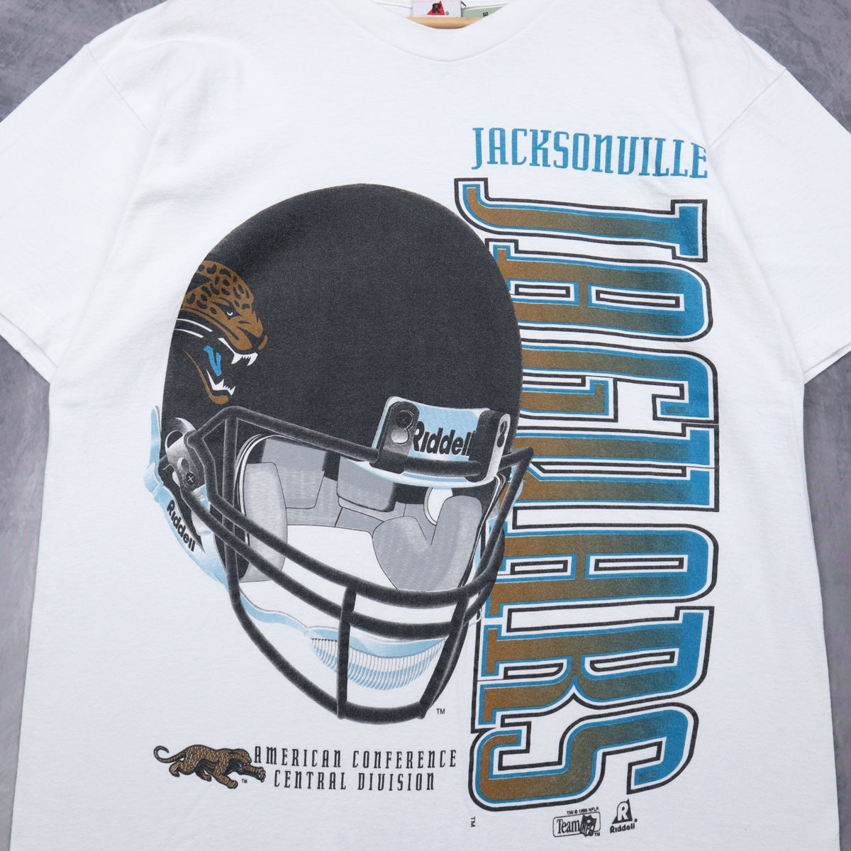 1995 White Jacksonville Jaguars Helmet Shirt 6683