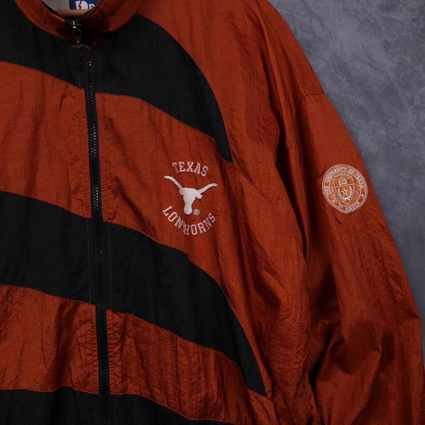 90s Burnt Orange Texas Longhorns Pro Player Windbreaker Jacket 5938