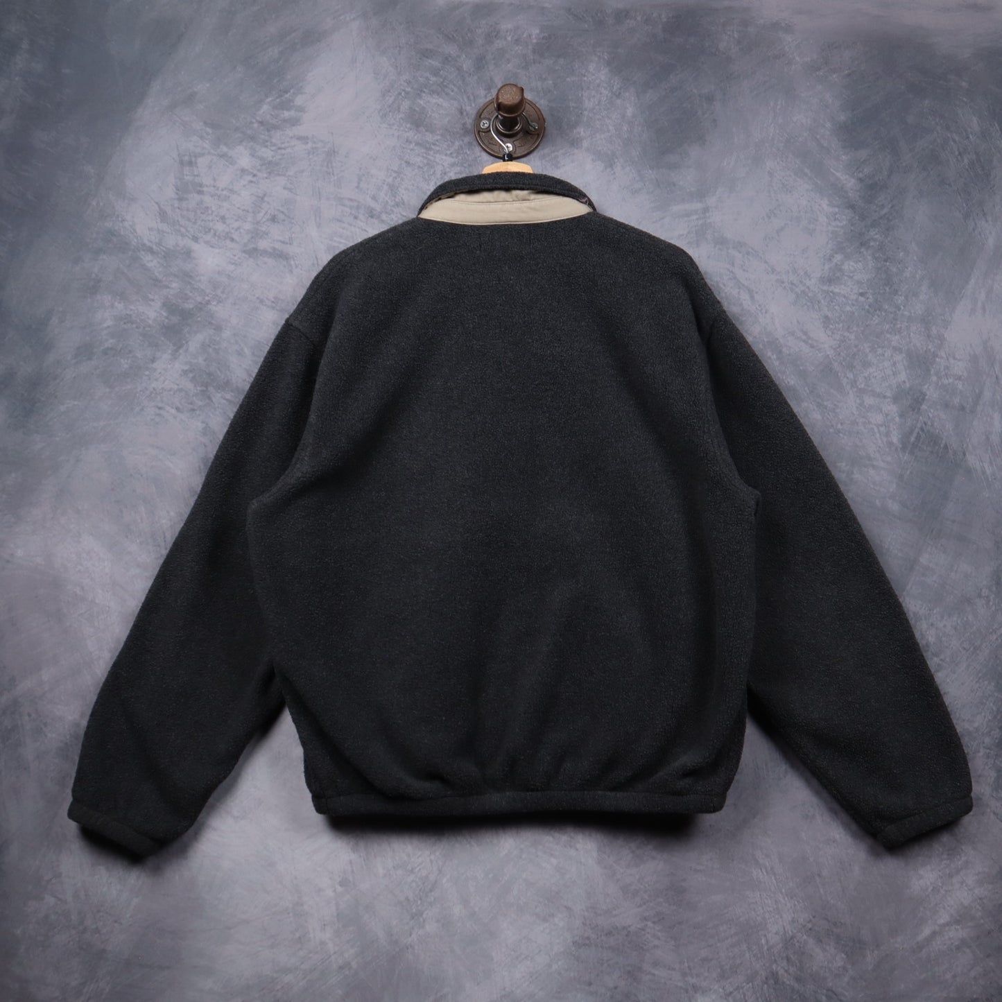 90s Dark Grey Polo Ralph Lauren Fleece Zip Jacket 5468