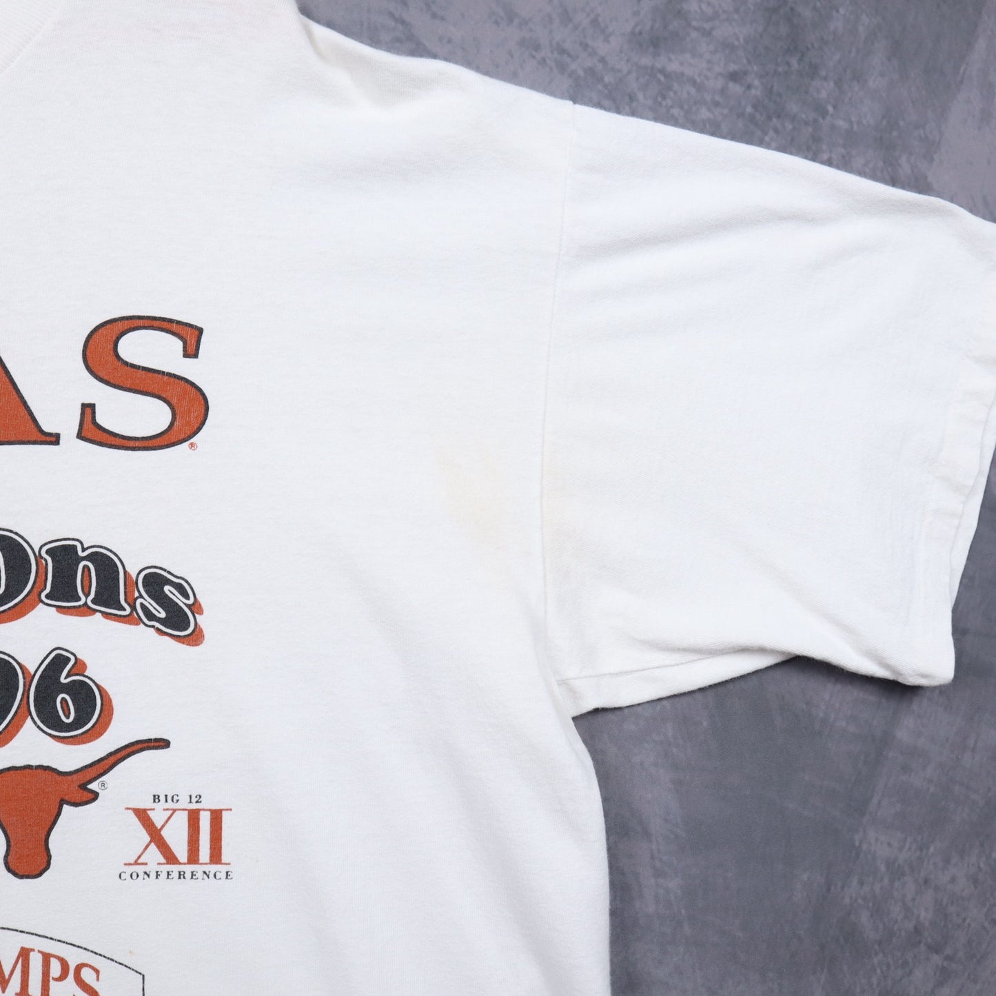 1996 White Texas Longhorns Big 12 Champions Shirt 5808