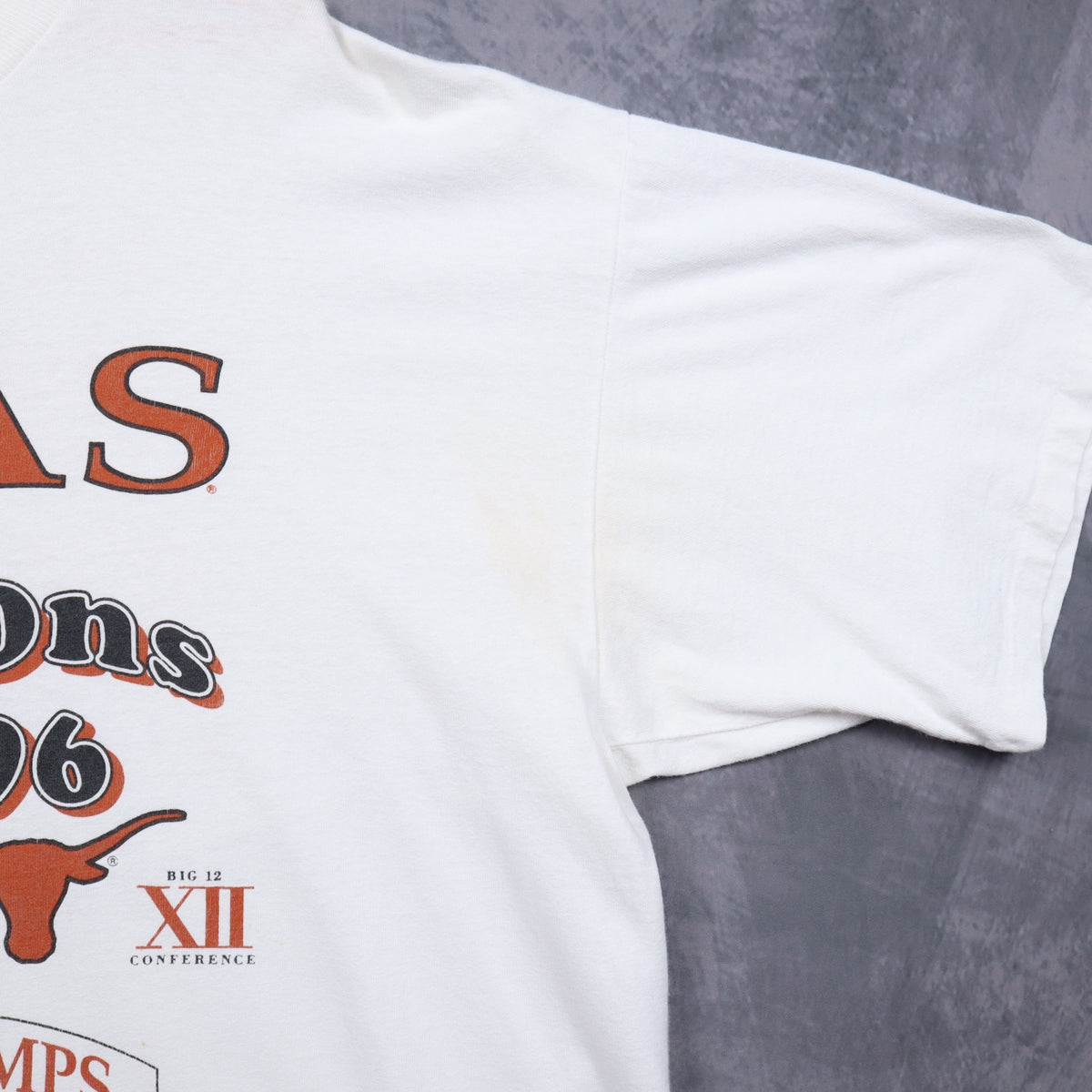 1996 White Texas Longhorns Big 12 Champions Shirt 5808