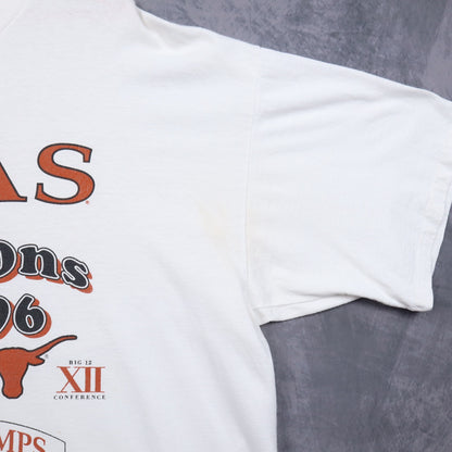 1996 White Texas Longhorns Big 12 Champions Shirt 5808