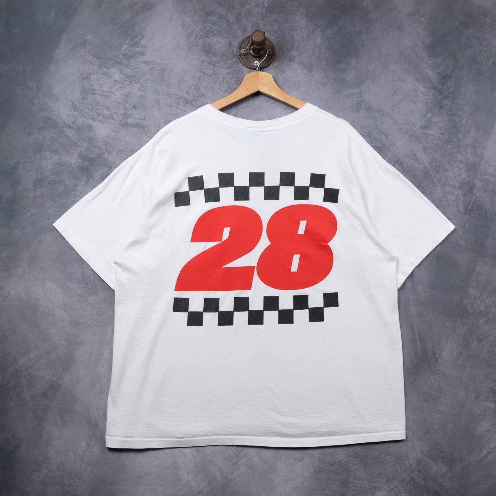 90s White Davey Allison Maxx Collector Series NASCAR Shirt 5387