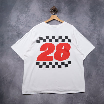 90s White Davey Allison Maxx Collector Series NASCAR Shirt 5387