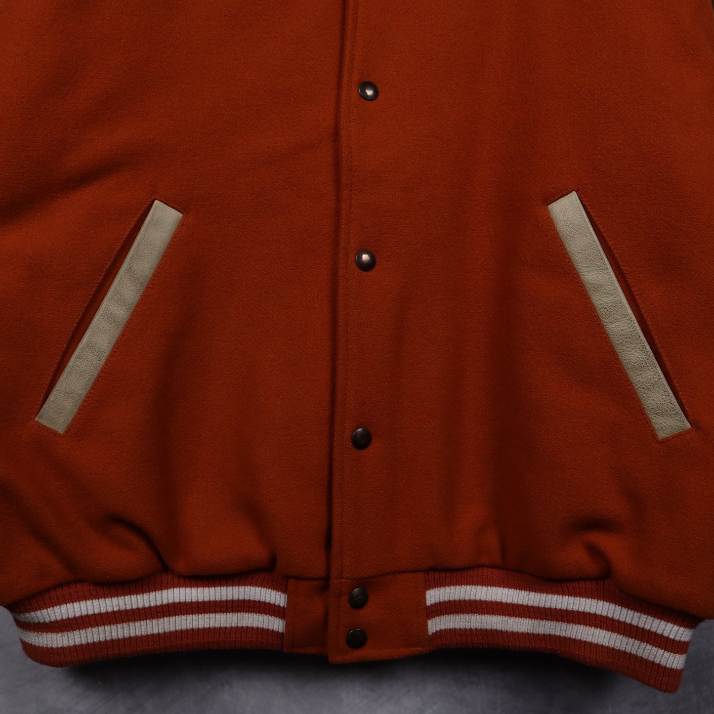 00s Burnt Orange Nike Texas Longhorns Varsity Jacket 5935