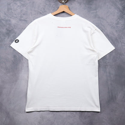 Early 00s White Honda Racing Takuma Sato Shirt 7277