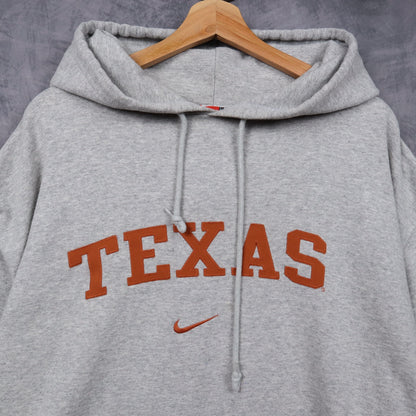 00s Grey Nike Texas Longhorns Hoodie 5639