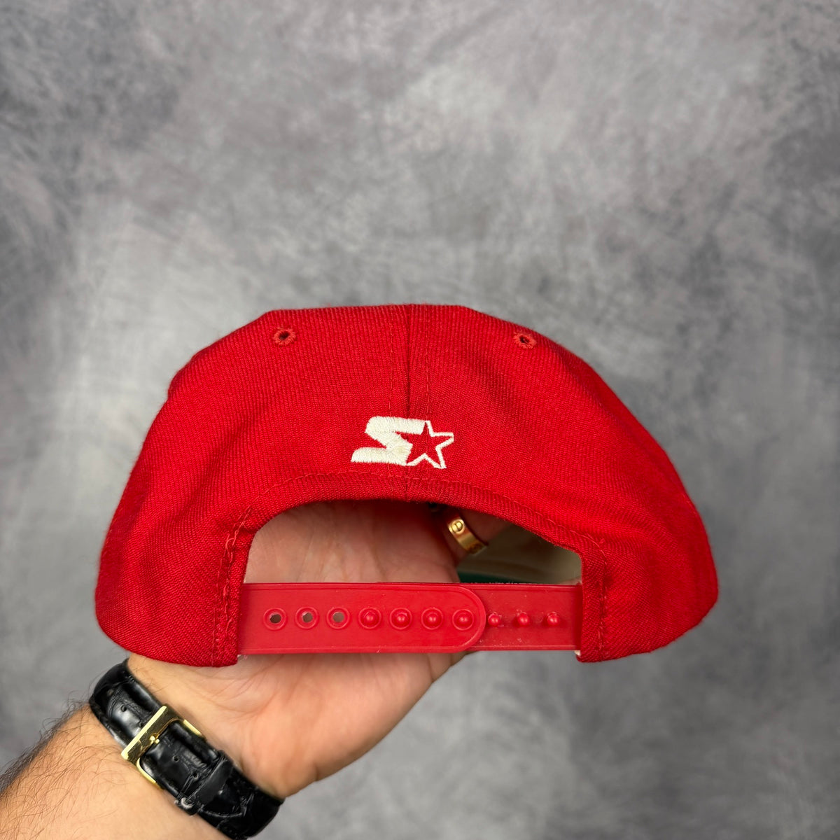 90s Red Buffalo Bills Starter Snapback Hat 6887