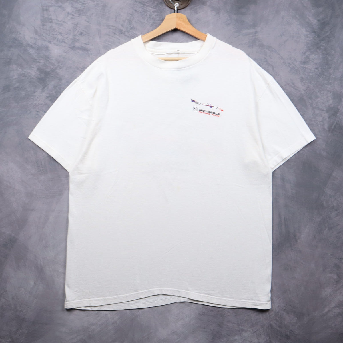 90s White Motorola Racing Team Parker Johnstone Shirt 7278