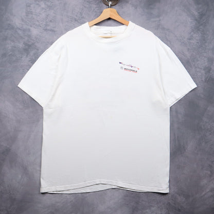 90s White Motorola Racing Team Parker Johnstone Shirt 7278