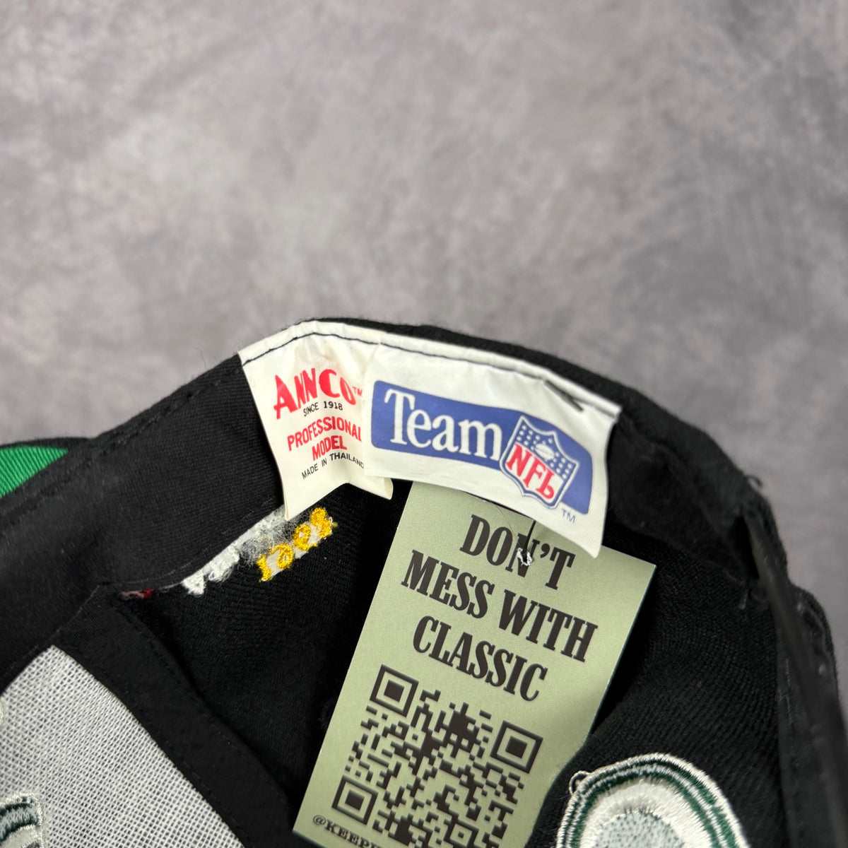 90s Black Green Bay Packers Champions Snapback Hat 6803