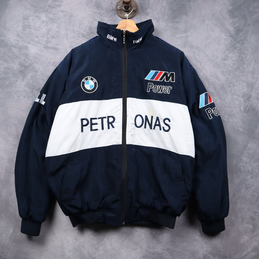 00s Navy Blue BMW Sauber F1 Team Petronas Racing Jacket 7350