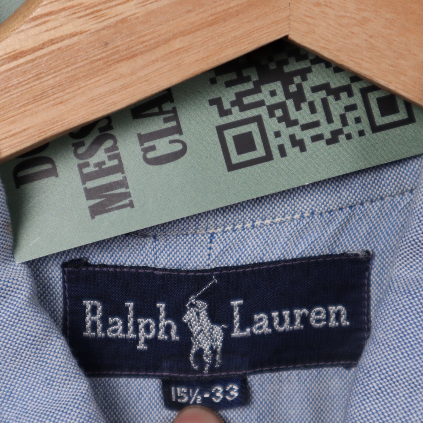 Y2K Light Blue Ralph Lauren Oxford Long Sleeve Button Up Shirt 5323