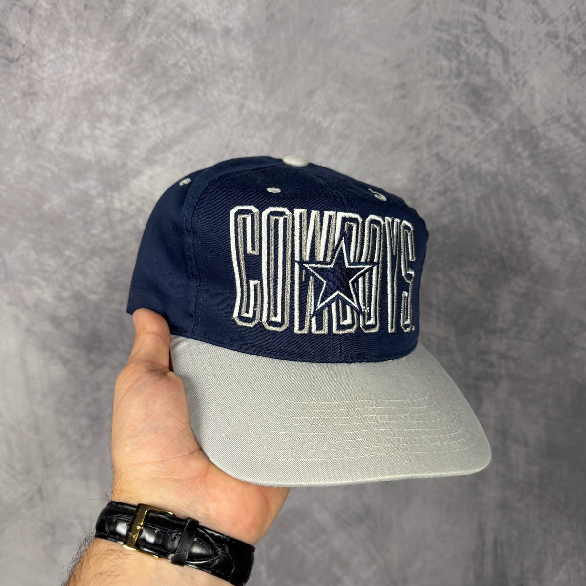 90s Navy Blue Dallas Cowboys Snapback Hat 6828