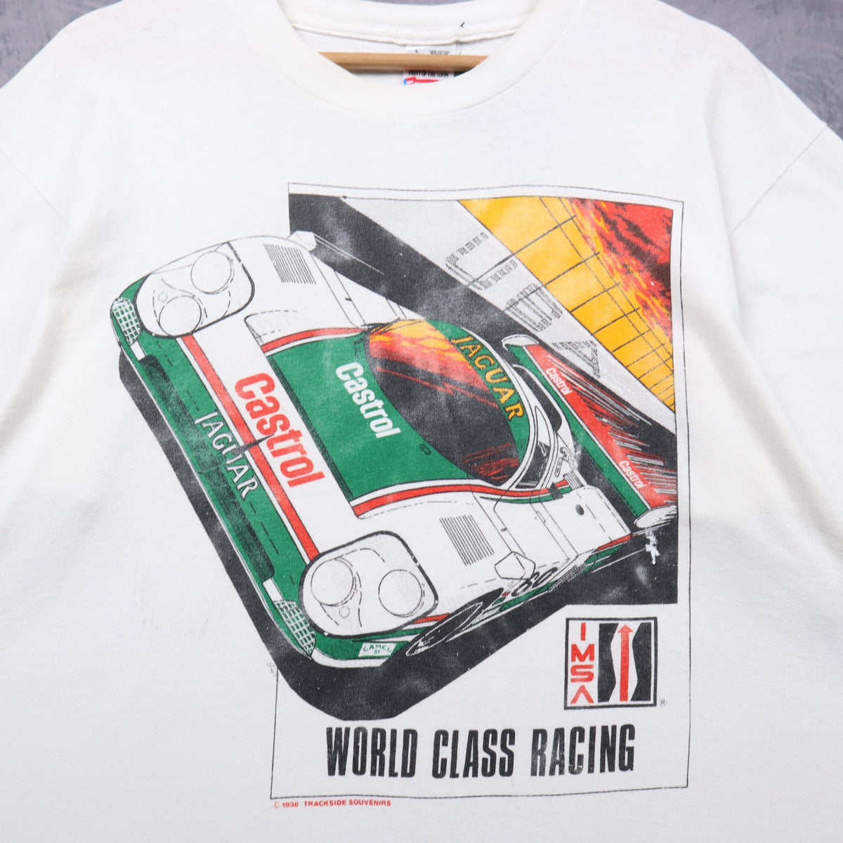 1996 White Castrol Jaguar IMSA World Class Racing Shirt 7281