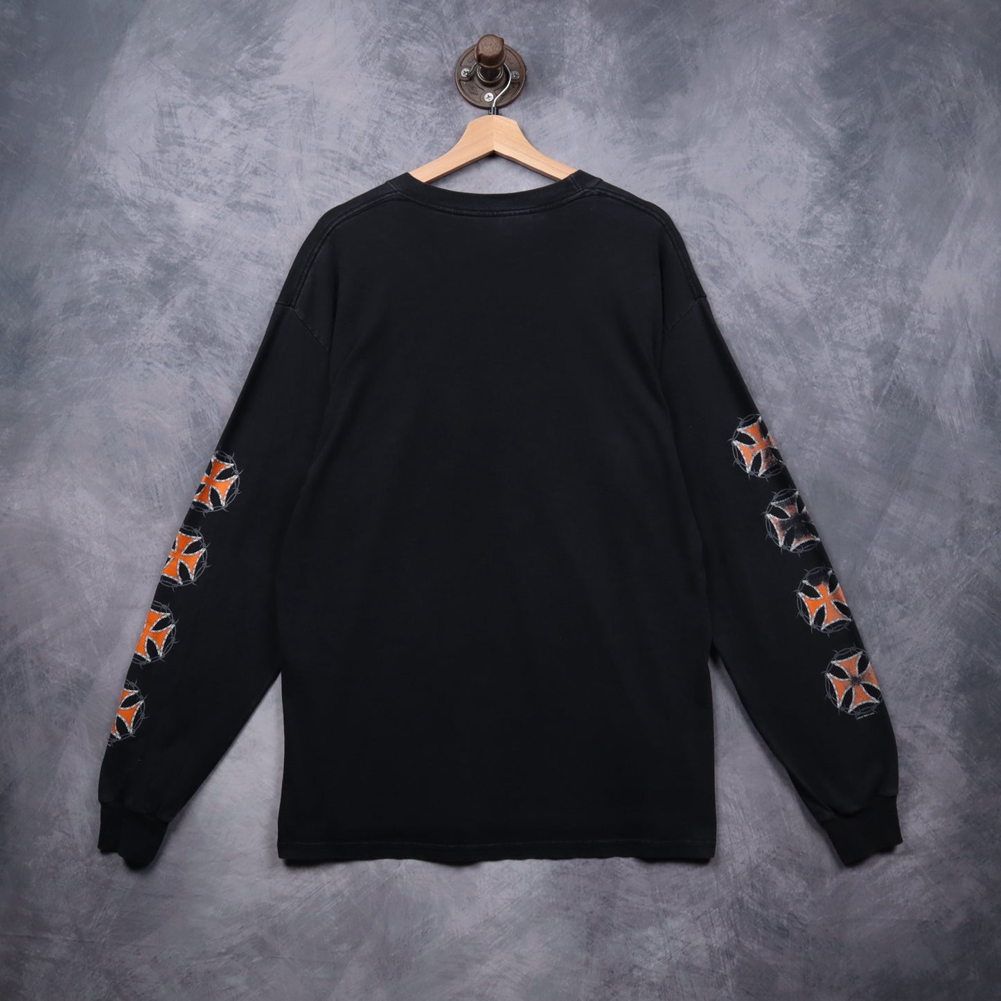 00s Black Live To Ride Chopper Long Sleeve Shirt 4991