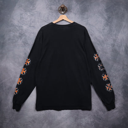 00s Black Live To Ride Chopper Long Sleeve Shirt 4991
