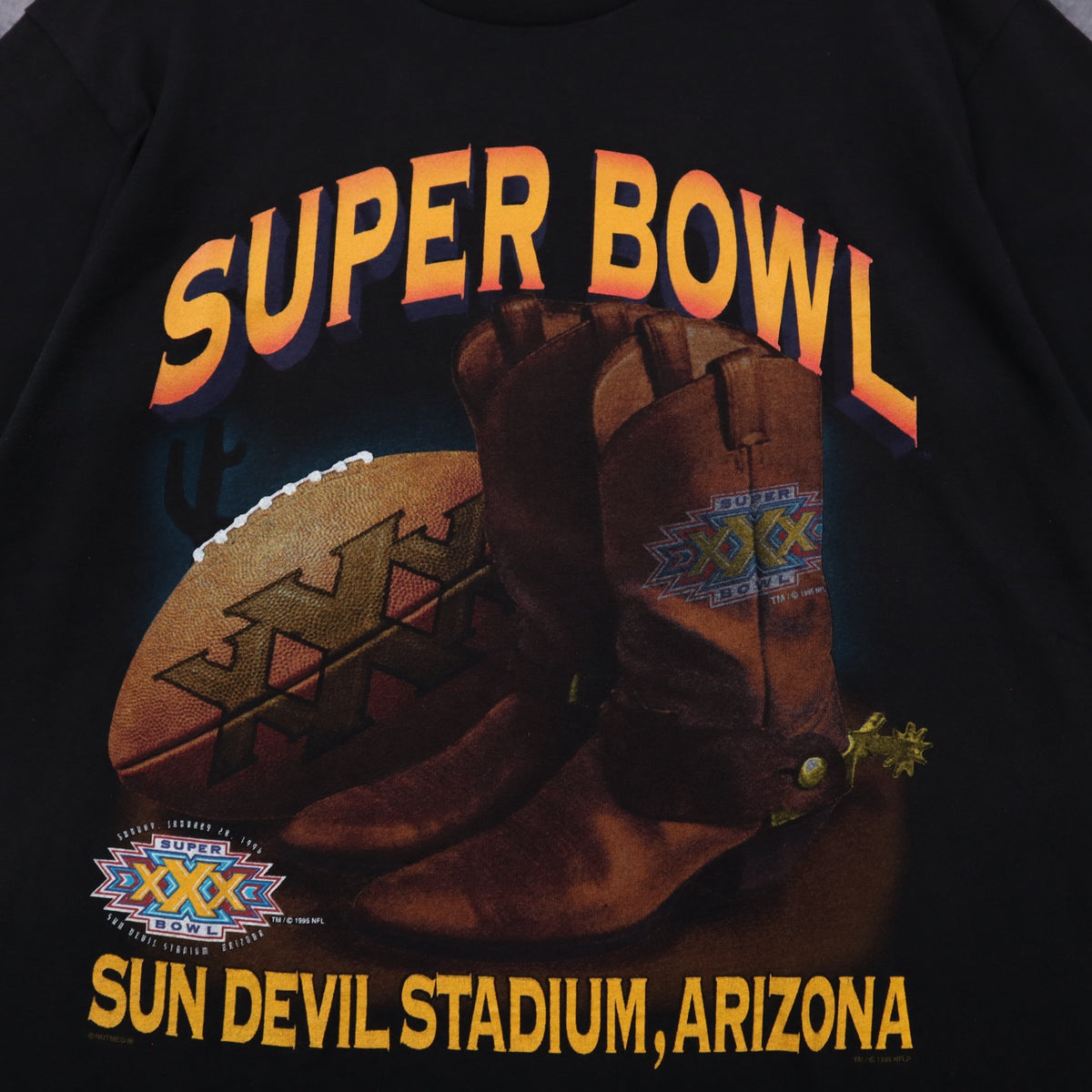 1996 Black Super Bowl XXX Sun Devil Stadium Shirt 6747