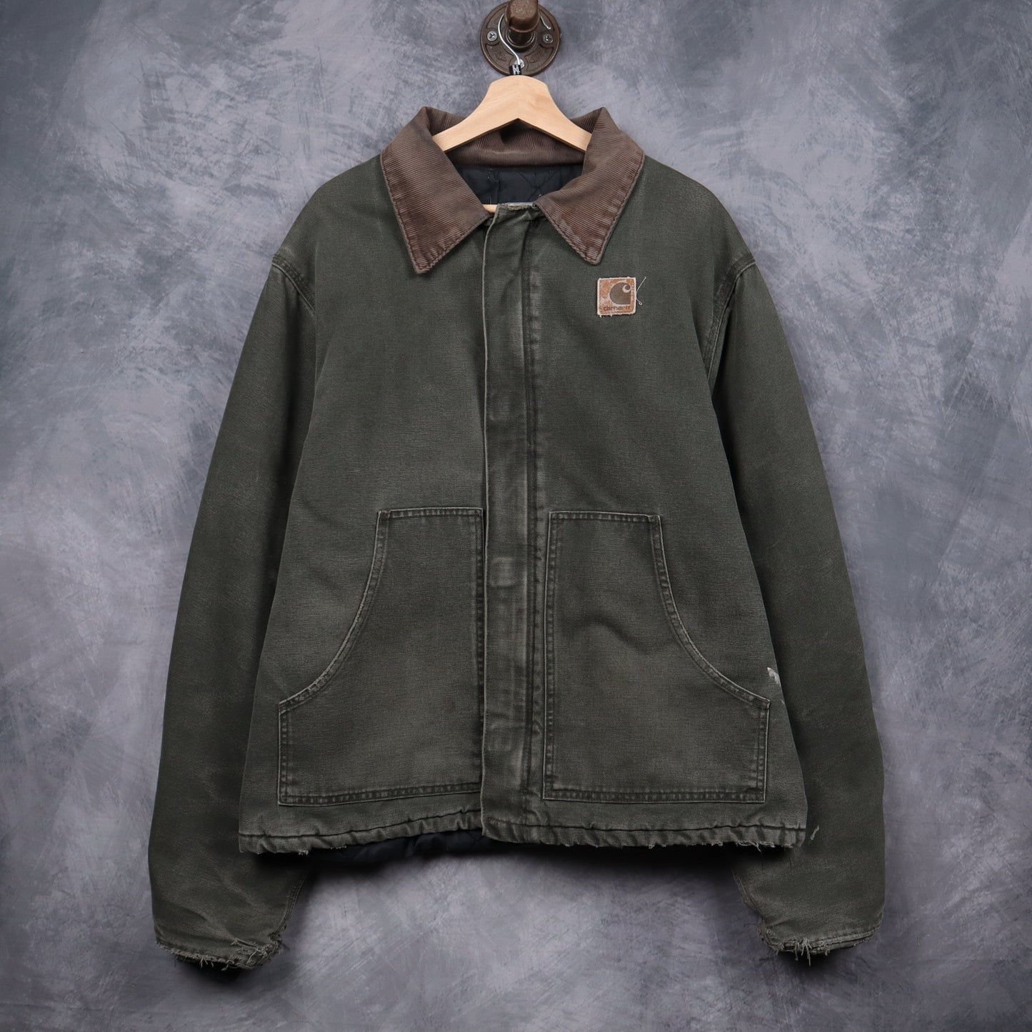 90s Moss Green Carhartt Cropped Arctic Jacket 4794