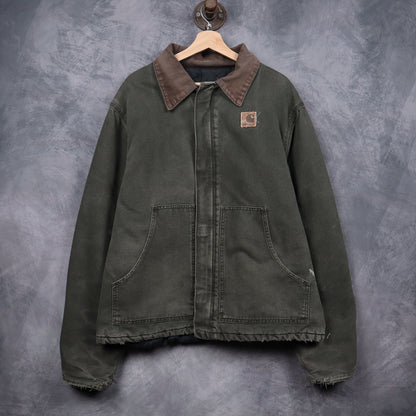 90s Moss Green Carhartt Cropped Arctic Jacket 4794