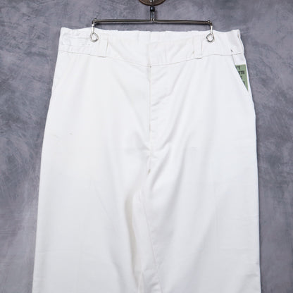 90s White Pleated Trousers 5221