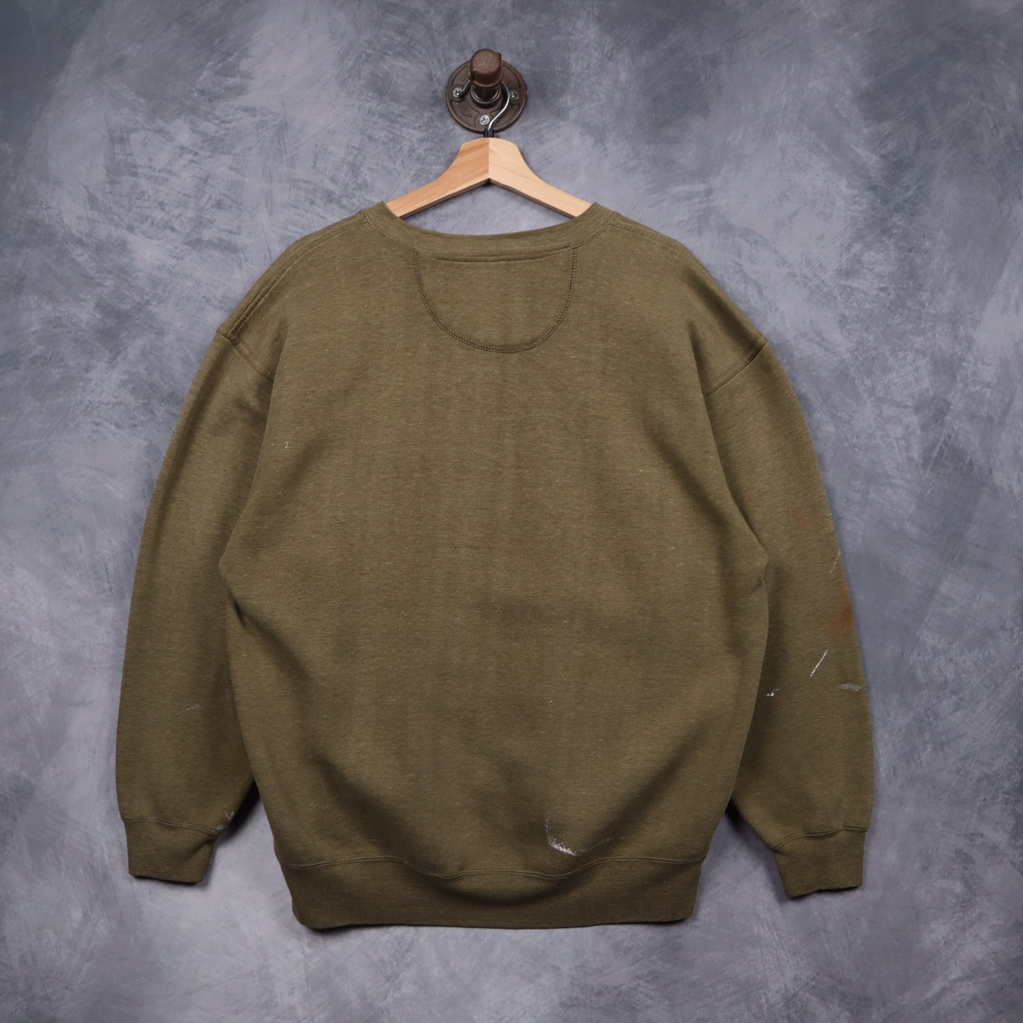 90s Olive Green Texas A&M Aggies College Station Crewneck 5137
