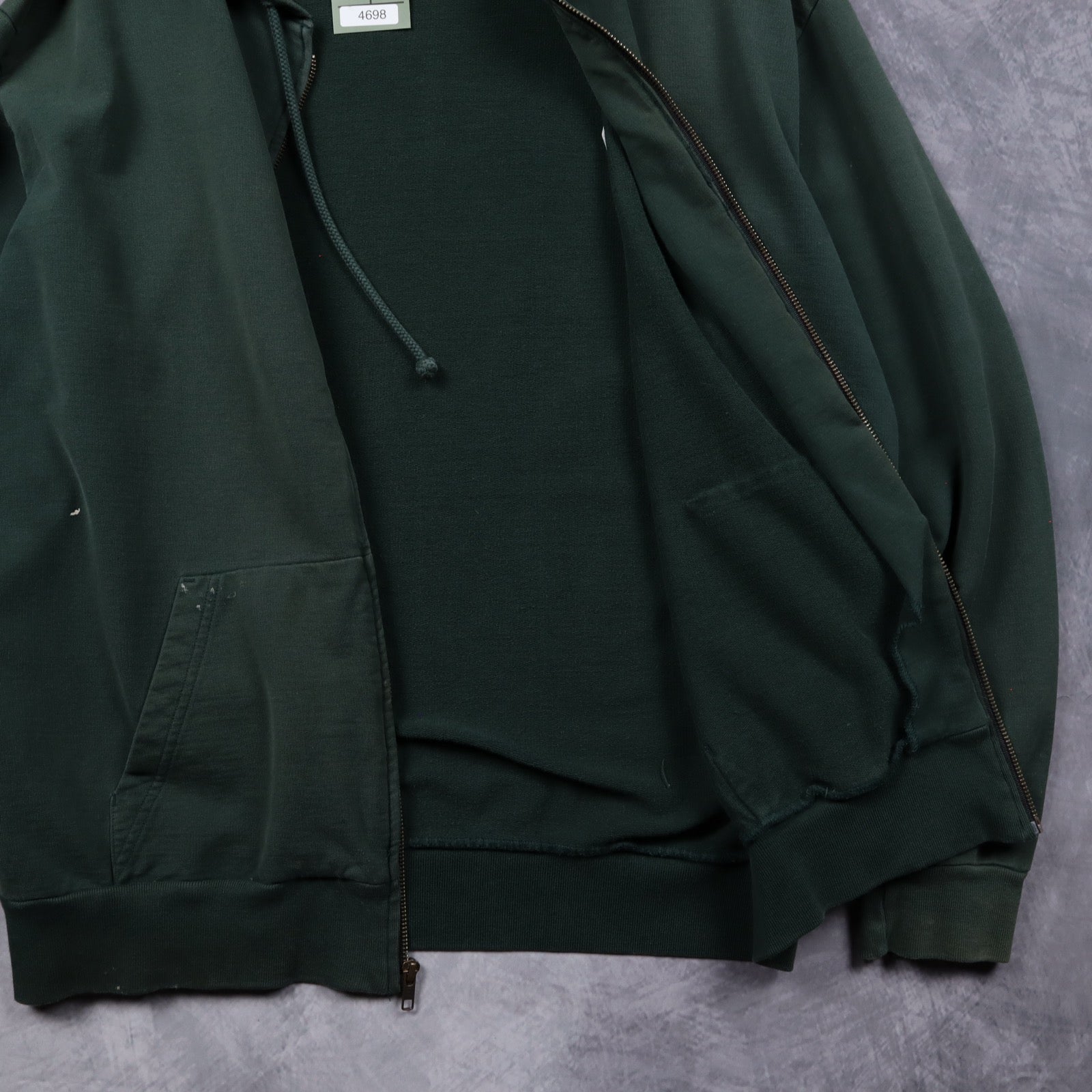 Early 2000s Dark Green Polo Ralph Lauren Zip Up Hoodie 4698