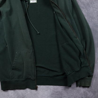 Early 2000s Dark Green Polo Ralph Lauren Zip Up Hoodie 4698