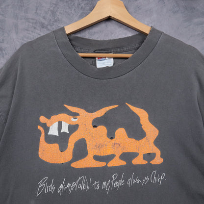 90s Faded Grey Amberjack Rice Birds Always Talkin' Shirt 5159