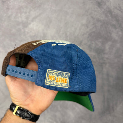 90s Blue Dallas Cowboys Logo Athletic Splash Snapback Hat 6840