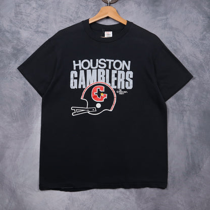 1983 Black Houston Gamblers USFL Shirt 5577