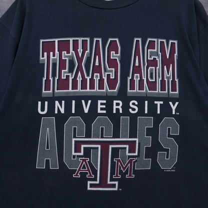 90s Navy Blue Texas A&M University Shirt 4836