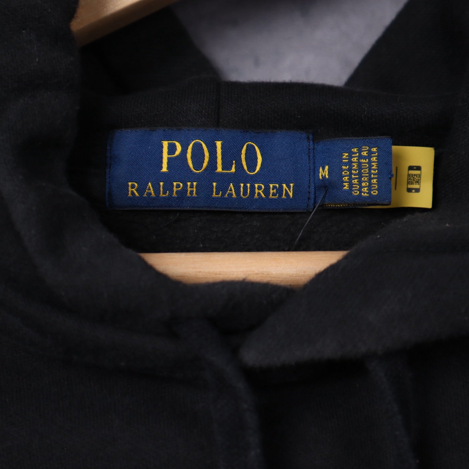 Early 2000s Black Polo Ralph Lauren Polo Bear Hoodie 5401