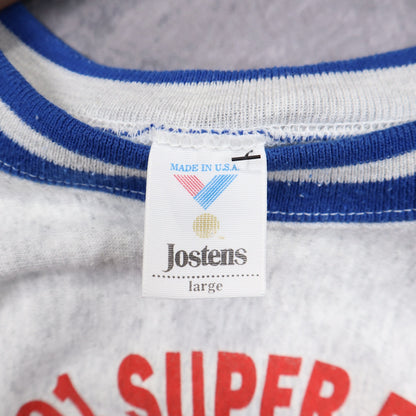 1991 Grey New York Giants Super Bowl Champions Crewneck Sweatshirt 6420
