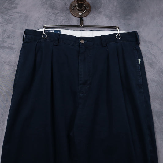 Early 2000s Navy Polo Ralph Lauren Pleated Chinos 5261