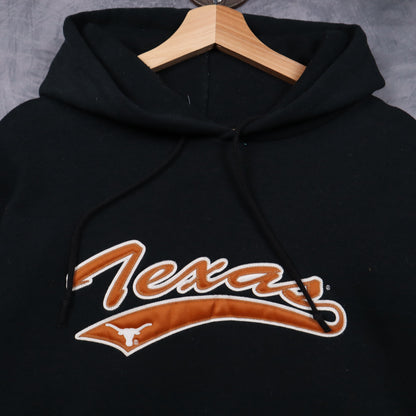 00s Black Texas Longhorns Russell Athletic Hoodie 5627