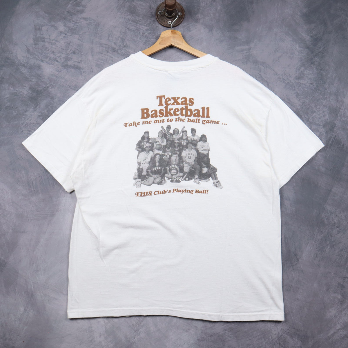 1995 White Texas Basketball Lady Longhorn Camp Shirt 5757