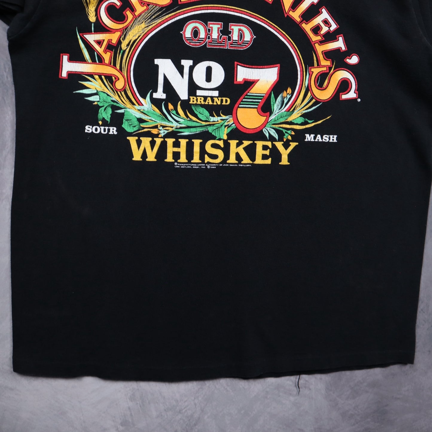 1989 Black Jack Daniel's Old No. 7 Whiskey Shirt 5496