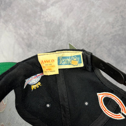 90s Black Chicago Bears Super Bowl XX Champions Snapback Hat 6856