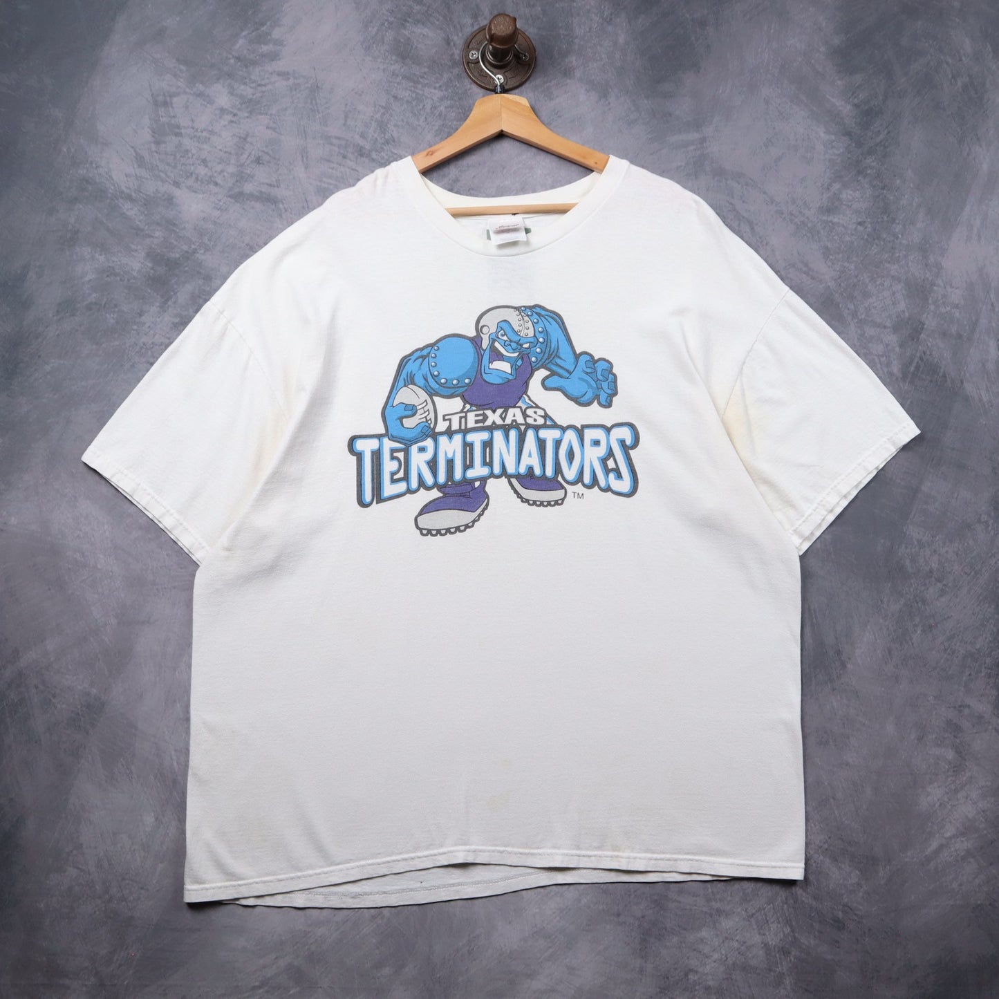 90s White Texas Terminators Shirt 5388