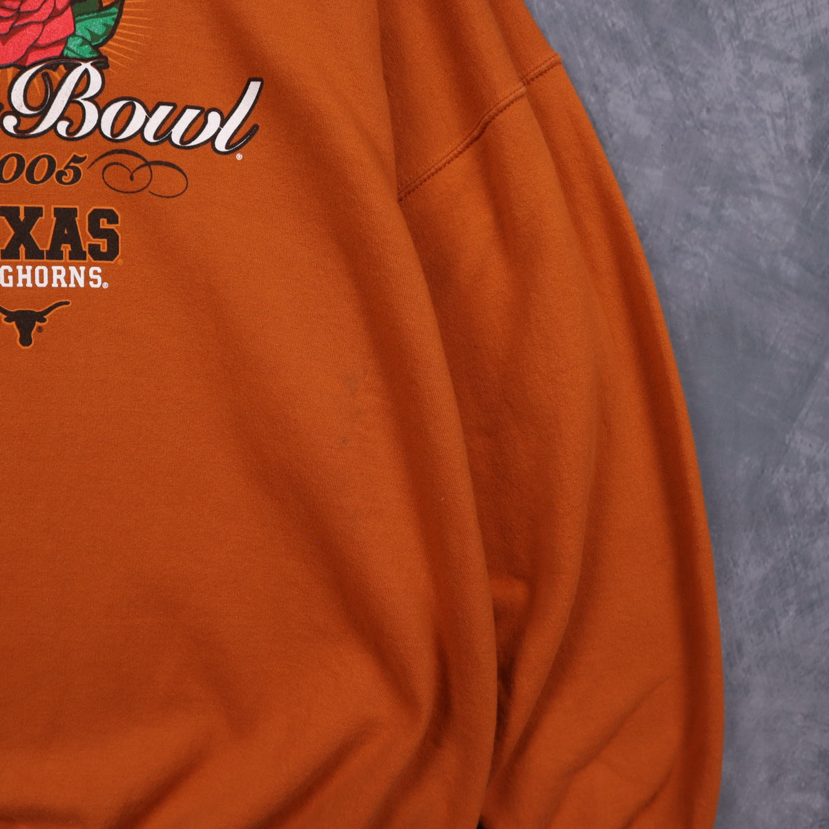 2005 Orange Texas Longhorns Rose Bowl Crewneck Sweatshirt 5712